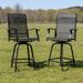 30" All-Weather Patio Swivel Outdoor Stools, Set of 2 - Garden Chair