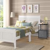 Nightstand 2-Drawer Shelf Storage - Bedside Furniture End Table Chest