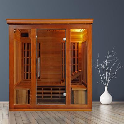 HeatWave Cedar Elite 4-5 Person Infrared Sauna with 9 Carbon Heaters