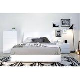 Wade Logan® Alanni Platform 3 Piece Bedroom Set Metal in Brown/White | Full | Wayfair 02710404BA8F4279B5832F35095E208E