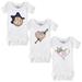 Girls Infant Tiny Turnip White Houston Astros 3-Piece Bodysuit Set