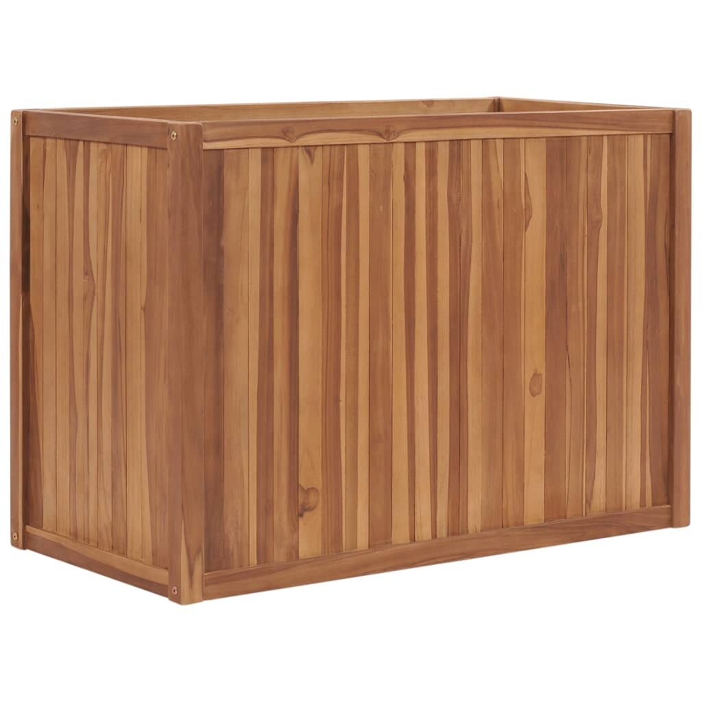 vidaXL Hochbeet 100×50×70 cm Massivholz Teak Image