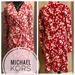 Michael Kors Dresses | -Michael Kors Dress Red Burgundy & Cream | Color: Pink/Purple | Size: S