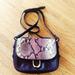 J. Crew Bags | J. Crew Leather Crossbody Bag | Color: Purple | Size: Os