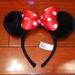 Disney Accessories | Mickey Mouse Ears Headband | Color: Black/Red | Size: Os