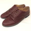 American Eagle Outfitters Shoes | Ae Burgundy Oxford Shoes 9.5 | Color: Red | Size: 9.5