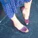 Urban Outfitters Shoes | Burgundy Open-Toed Flats | Color: Purple/Red | Size: 8