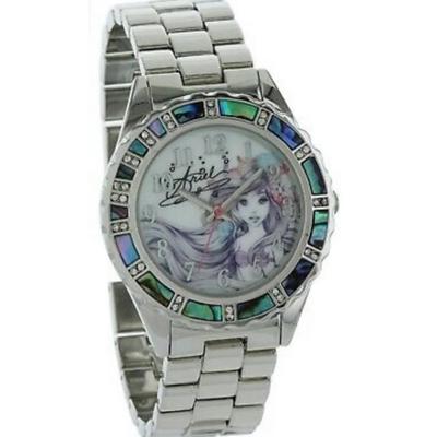 Disney Accessories | Disney Ariel Little Mermaid Watch W/Abalone | Color: Silver | Size: Osg
