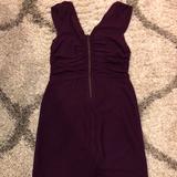 Anthropologie Dresses | Anthropologie Boiled Wool Burgundy Back Zip Dress | Color: Purple/Red | Size: S