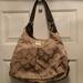 Coach Bags | Coach Beige 3 Section Handbag | Color: Tan | Size: 14 By 9 Inches