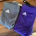 Adidas Shorts | Adidas Fly Knit Football Pants Nwt Large 2 Pair | Color: Gray/Purple | Size: L