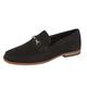 theonlineshoeshop Mens Leather Suede Slip On Casual Moccasin Loafers Smart Formal Shoes Size - Black - UK 11