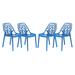 Modern Cornelia Dining Chair, Set of 4 - Leisuremod C18TBU4