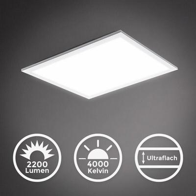 B.k.licht - led Panel 45x45 cm - 22W, 2200lm, flach, neutralweiß, weiß Image