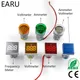 Voltmètre et ampèremètre numériques avec indicateur LED lampe pilote courant d'ampli Hertz HZ