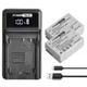 NB-7L batterie aste NB7L 1600mAh et chargeur USB LED pour IL PowerShot G10 G11 G12 SX30 est un