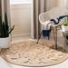 Natural Round 5' Indoor Area Rug - World Menagerie Phirun Round Hand-Woven Flatweave Jute/Sisal Area Rug 60.0 x 0.39 in brownJute & Sisal | Wayfair