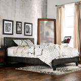 Lala Contemporary Brown Full Faux Leather Upholstered Platform Bed by Furniture of America