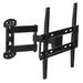 Mount-it Full Motion TV Wall Mount Corner Bracket | Extending Arm Articulating Fits 32 - 50 in. TVs, Steel in Black | 3 H x 10 W in | Wayfair