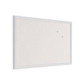 Symple Stuff Linen Wall Mounted Bulletin Board, 20" x 30" Fabric in White | 20 H x 1 D in | Wayfair 2074U00-01