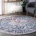 White 0.3 in Area Rug - Bungalow Rose Misi Vintage Medallion Power Loom Blue Rug Polyester | 0.3 D in | Wayfair B676B02C40CD42C1884EEF452E8135EE