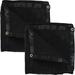 Sunnydaze 12' x 20' 2 Multi-Purpose UV-Resistant Polyethylene Mesh Tarps - Black