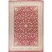 Vegetable Dye Floral Tabriz Oriental Area Rug Wool Hand-knotted Carpet - 8'11" x 11'11"