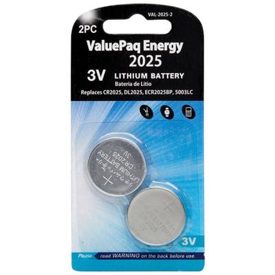 Dantona(R) ValuePaq Energy 2025 Lithium Coin Cell Batteries, 2 pk - N/A