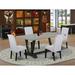 Winston Porter Aimee-Grace 5-Pc Modern Dining Table Set - 4 Padded Parson Chairs | 30" H x 40" W x 72" D | Wayfair 6898FCD55D434EB3AD916F514FB5AD6F