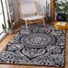 Black/White 48 x 0.35 in Indoor Area Rug - Bungalow Rose Oriental Handmade Tufted Wool Black/Ivory Area Rug Wool | 48 W x 0.35 D in | Wayfair