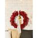 The Holiday Aisle® Berry Wreath, Decorative Wreath Use As Christmas Wreath, Valentines Day Door Hanger, Door Wreaths For All Seasons Outdoor | Wayfair