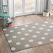 White 60 x 0.63 in Area Rug - Isabelle & Max™ Krystyna Polka Dots Handmade Tufted Wool Gray/Ivory Area Rug Wool | 60 W x 0.63 D in | Wayfair