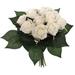 Primrue Roses Floral Arrangement Silk in White | 7 H x 9 W x 10 D in | Wayfair A218A004528D42DEAF00726174F32AA8