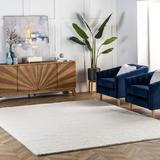 White 48 x 0.39 in Area Rug - Dakota Fields Dunanney Hand Braided Ivory Area Rug Cotton/Wool | 48 W x 0.39 D in | Wayfair