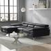 Multi Color Sectional - Wade Logan® Grasmere 105" Wide Genuine Leather Sofa & Chaise Genuine Leather | 36.2 H x 105 W x 66 D in | Wayfair