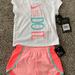 Nike Matching Sets | Nike Girls Summer Athletic Dri-Fit 3t Set | Color: Pink/White | Size: 3tg