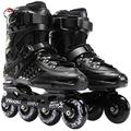 Inline Skates ,Men and Women Professional Roller Skates Fitness Inline Skate for Adults Boys Girls and Beginners (Black,43)