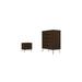 Rockefeller Brown 5-Drawer Dresser and 2-Drawer Nightstand Set - Manhattan Comfort 179GMC5