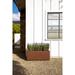 Corten Steel Series Long Box Planter