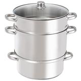 11-Quart Stainless Steel Fruit Juicer Steamer - 12" x 12" x 14" (D x H)