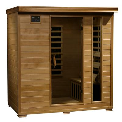 HeatWave Monticello 4-Person Hemlock Infrared Sauna with 9 Carbon Heaters