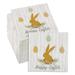 150x Happy Easter with Bunny Designs Disposable Paper Party Napkins, 5 in. 2-Ply
