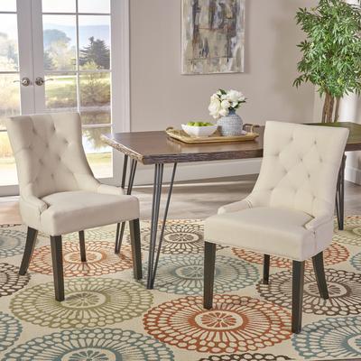 Christopher Knight Home Cheney Contemporary Tufted Dining Chairs (Set of 2) - 21.50" L x 25.00" W x 36.00" H