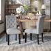 Copper Grove Chalwa Tufted Linen Fabric Dining Chairs (Set of 2)