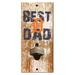 Detroit Tigers 5'' x 12'' Best Dad Bottle Opener