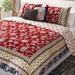 Charlton Home® Azad Cotton Sateen 5-Piece Comforter Set Polyester/Polyfill/Cotton Sateen in Blue/Red | Wayfair 27BA4253FC884F3B853858C03AB2D04F