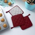 Prep & Savour Damontray 3-Piece Pot Holder Set Cotton in Red | 7 W in | Wayfair WFBS1230 27287393