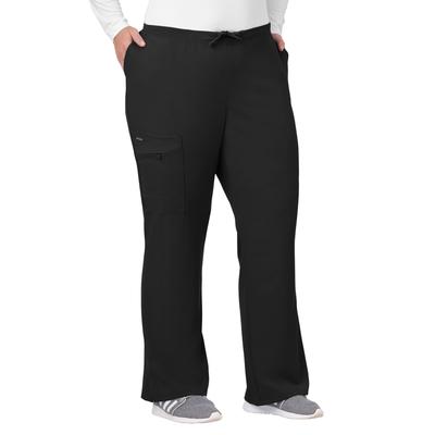 Plus Size Women's Jockey Scrubs Women's Favorite Fit Pant by Jockey Encompass Scrubs in Black (Size 2X(20W-22W))