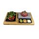 Black Rock Grill Cooking Stone for Steak, Lava Stone Grill, Hot Steak on a Stone Cooking Set