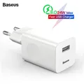 Baseus – chargeur USB 24W Quick Charge 3.0 pour téléphone portable adaptateur secteur mural ue